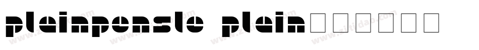 PlainPensle Plain字体转换